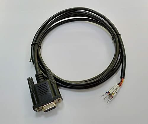 Compucableplususa.com Best Industrial Serial DB9 D-Sub 9 Pin RS232 Serial Cable with Bare Wire - 28 AWG with Black PVC Jacket (Female, 25 Feet)