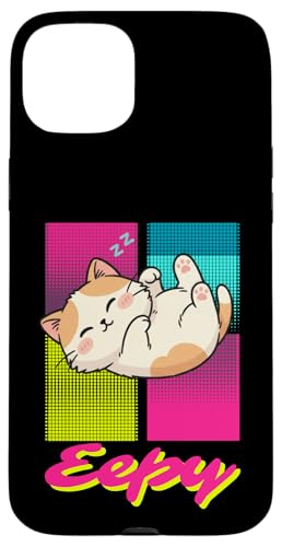 Eepy Cat ���g�� ���I ���� �L�e�B �L���[�g �~�[�� �f�U�C�� �X�}�z�P�[�X iPhone 15 Plus �p