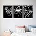 Black and White Sexy Painting 3 Piece Home Decor Artwork Abstract Woman and Man Pictures Canvas Prints Wall Art Home Decorations for Living Room Bedroom Bathroom Framed Ready to Hang - 12x16inchx3Pcs