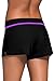 FIYOTE Women Sports Summer Bottom Slit Swim Beach Board Shorts A Purple Large