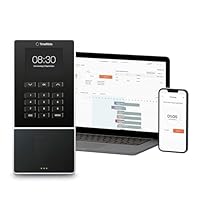 TM-616 Cloud-basiertes Zeiterfassungsgerät mit RFID und PIN-Steuerung, für bis zu 200 Benutzer, Terminplanung, Arbeitszeitberichte, Wi-Fi, App für iOS/Android