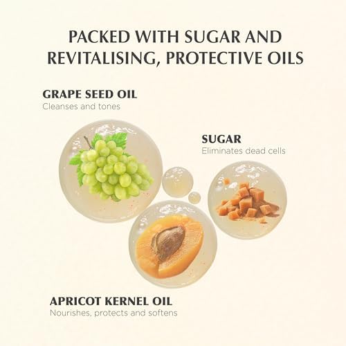 | Face & Body Scrub with Oils & Sugar Crystals | Gentle Exfoliation & Cleansing | Smooths, Softens & Boosts Radiance | Ayurvedic-Inspired Skincare | Nourishing oils | 87% natural| 5.1 fl oz - Image 3