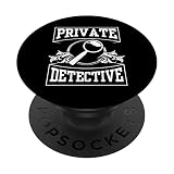 Détective Privé Espionner Enquêteur Espionnage Enquête PopSockets PopGrip Interchangeable