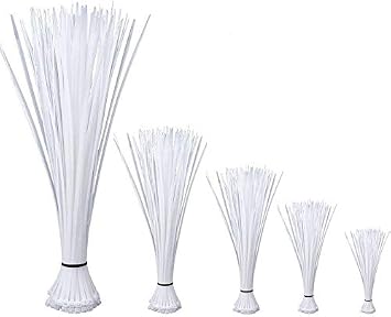 Self Locking Nylon Cable Zip Ties,4 6 8 10 12 Inches,Width 0.16inch,500Pcs HeavyDuty Wire Tie Wraps for Home,Office,Garden,Garage,Workshop White