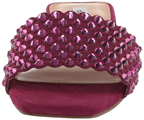 Charles David Women's Sparkle Flat Sandal, Magenta, 9 #TOP1