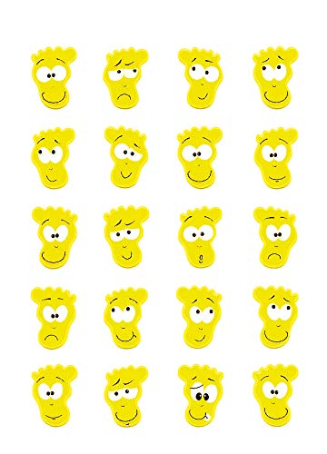 Preisvergleich Produktbild 6456 Sticker MAGIC Füße, Neon