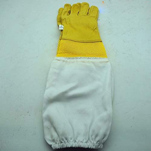 Egurs Imkerhandschuhe Bienenzucht Handschuhe Ziegenleder Schutzhandschuhe Langarm Langlebig Belüfteten Perfekt für den… – Bild 5