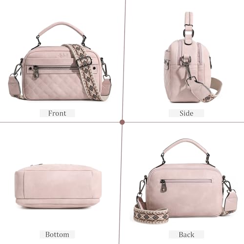 Image of AGLOD Crossbody Bags for Women Vegan Leather Shoulder Handbags Small Cross Body Purses for Women Trendy with Wide Strap | Small