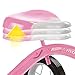 Radio Flyer Classic Style Steel Framed Dual Deck Kids Tricycle Ride with 12 Inch Spoked Front Wheel, Handlebar Bell, and Streamers, Pink