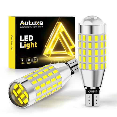 AULUXE 912 921 LED Bulbs – Backup Reverse Lights, 87-SMD, 500% Brighter, 6500K White, Non-Polarity – Fits 906, W16W, T15, 921 – Direct Replacement – 2 Pack