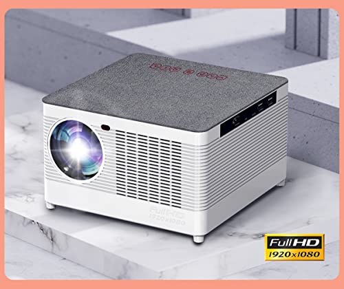5G WiFi Bluetooth Projetor, Nativo Full HD 1920 × 1080p Projector 4000 Lumens Suporte 4K, Projetor d