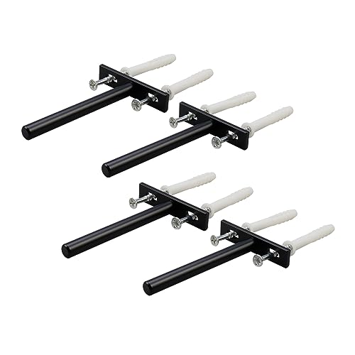 Antrader Set of 4 Floating Shelf Brackets, 4-Inch(Deep) Conc...