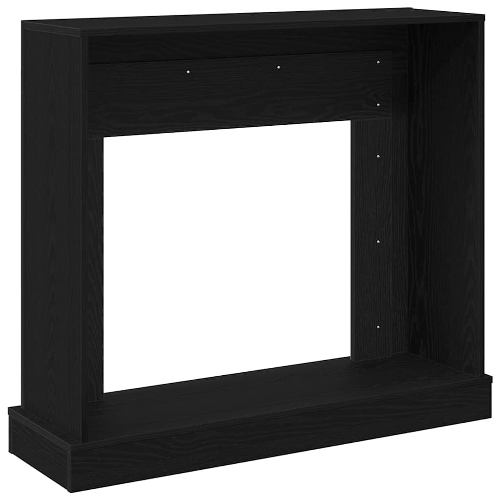 vidaXL Cadre de cheminée chêne Noir 100x30x87,5 cm Bois d'ingénierie, cheminée, Console de cheminée, Ensemble de Tour de cheminée, Tour de cheminée
