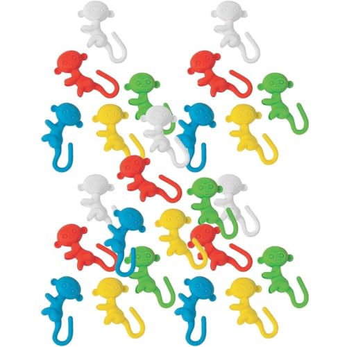 Gomas de borrar mono Fun Express set 24 unidades miniatura 1