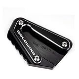 OPSREY Plaque De Béquille De Moto, Support Latéral De Pied, Agrandissement pour Goldwing 1800 2002 – 2023, Accessoires D'extension De Rénovation (Couleur : Noir, Taille : 2002 2017)