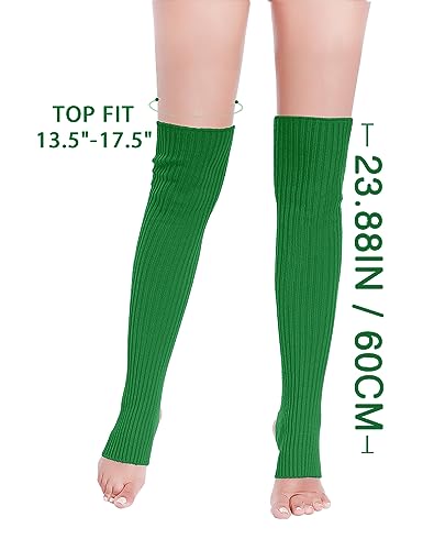 Image of v28 Women's Neon Knit Leg Warmer for 80s Party Dance Sports Yoga