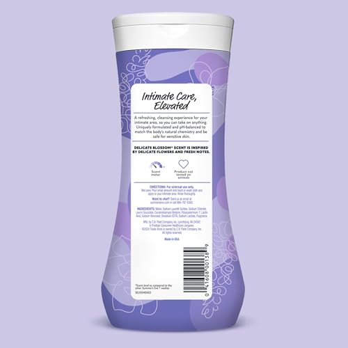 Summer's Eve Cleansing Wash | Delicate Blossom | 15 Ounce | Pack of 1 | pH-Balanced, Dermatologist & Gynecologist Tested