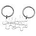 LParkin Lot de 2 porte-clés en forme de pièce de puzzle en acier inoxydable avec inscription « You are My Missing Piece »