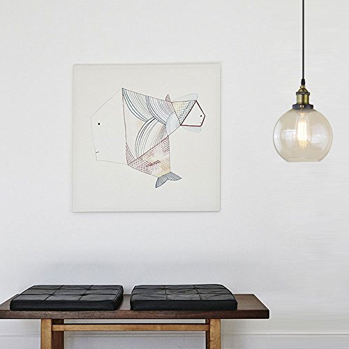 Baycheer Hl409803 Industrial Vintage Style Clear Glass Globe Mini Pendant Light - Ceiling Lighting - Ceiling Lamp With 1 Light #TOP4