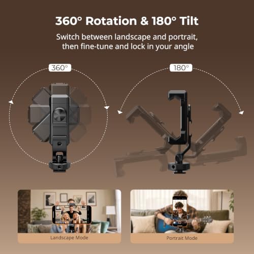 Image of SMALLRIG PC-T1 Metal Phone Holder &, 360 Rotatable-6661