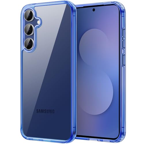 Image of JETech Cover Case for Samsung Galaxy S25 FE, Non-Yellowing Shockproof Bumper Protective Phone Cover, Anti-Scratch Hard PC Back (Navy Blue)