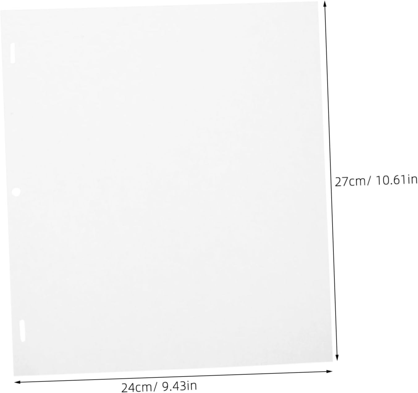 HANABASS 200pcs Three Hole Animation Punched Paper for Artists Tracing Drawing Paper for Digital Animation Suitable for Students and Professionals White