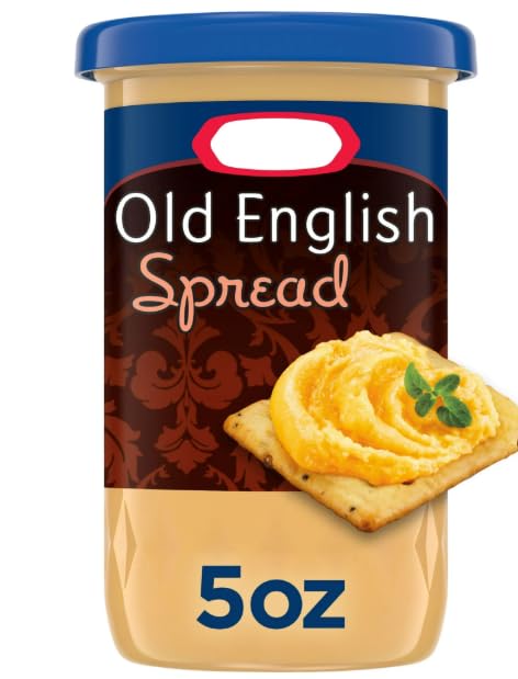 Old English Cheese Spread, Sharp & Extra Sharp Blend, 3 Pack of 5 oz Jars – Authentic Aged Flavor, Bundled with The Sweet Lyfe Fridge Magnet