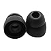 Poyatu 10pcs Double Flange Earbuds for Powerbeats 3 Powerbeats3 Wireless Headphones Replacement Silicone Eartips Ear Buds Black