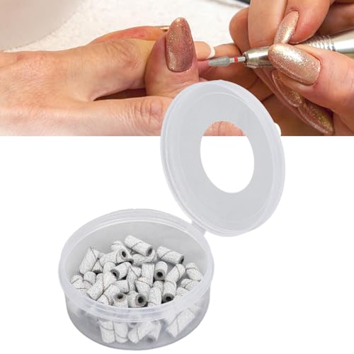 100Pcs SandingBands 150 Grinding Polisher for Nail Drill Files, Effective Dead Skin Removal, Footcare Tool with Multiple Sizes, Sandstone Material - Image 6
