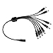 ZOSI 1 Female 2.1mm to 8 Male 2.1mm Plugs DC Power Y Splitter Adapter Cable for CCTV Security Camera
