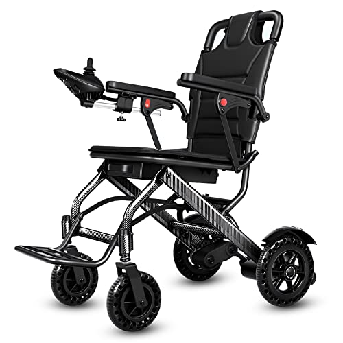 Motorized Wheelchairs Lightweight Foldable, Only 30 Lbs+20Ah Detachable Battery, Small Volume, Can Be Put In The Trunk, Up To 20-25 Miles Of Range, Electric Wheelchair For Elderly Travel Outdoors #TOP5