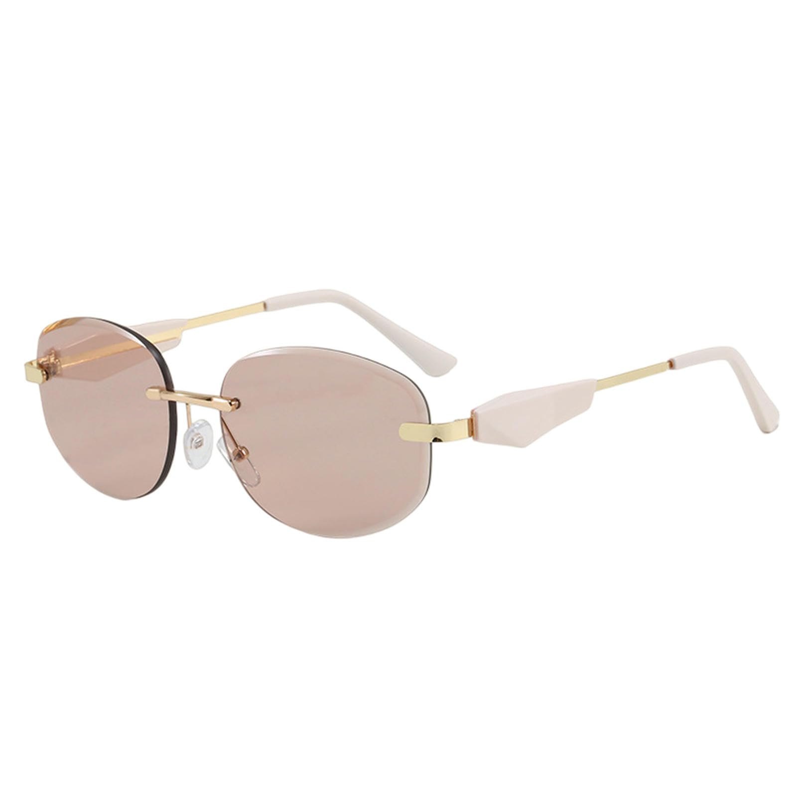 Gyios sunglasses Vintage Rimless Women Men Fashion Trends Sun Glasses Outdoor Drive Shades