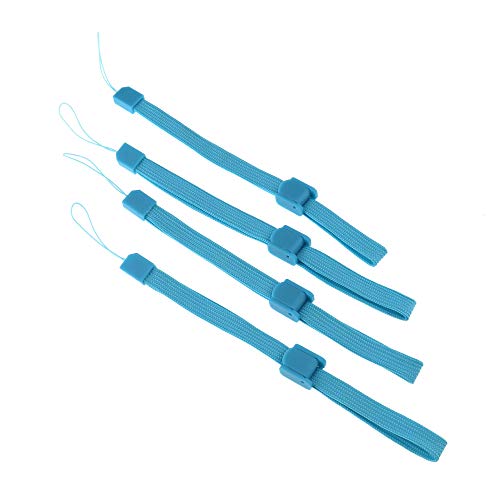 be in your mind Lot de 4 dragonnes avec Boucle réglable pour téléphone Compatible avec Wii Télécommande Appareil Photo Bleu