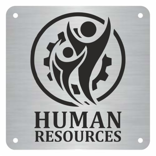 Image of Human Resource Room(HR) ZOUPLE Sign, 6 inchx6 inch, Dual Mount, JSL Brand Steel Laser Print
