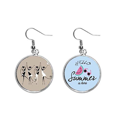 Pendientes de sandía y gato solucionan tus accesorios pesados de fiesta
