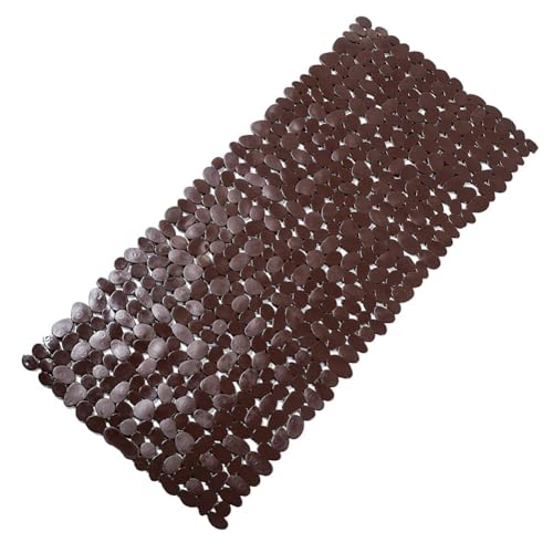 Morbuy Alfombrillas de Bañera Antideslizantes Extra Largas con Ventosa Fuerte Alfombra Baño Lavable a Máquina Alfombrillas de Ducha para Usos del Baño (Marrón,88x40cm)