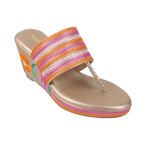 Image of Mochi Women Ethnic Wedge Heel Sandal