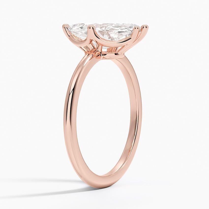 1-5 Ct Marquise Moissanite Engagement Ring 10k 14k 18k Gold & 925 Sterling Silver Solitaire Wedding Ring, 925 Sterling Silver with Ideal Birthday Gift for Women Chrisrmas Gift4