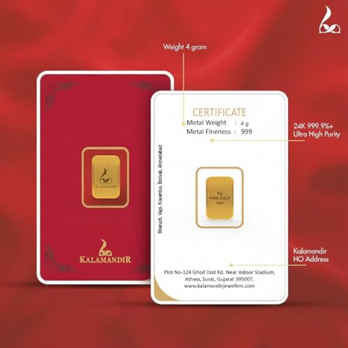 Image of KALAMANDIR | | 24K (999) Fine Gold Bar | 100% Pure| Investment & Gifting Option
