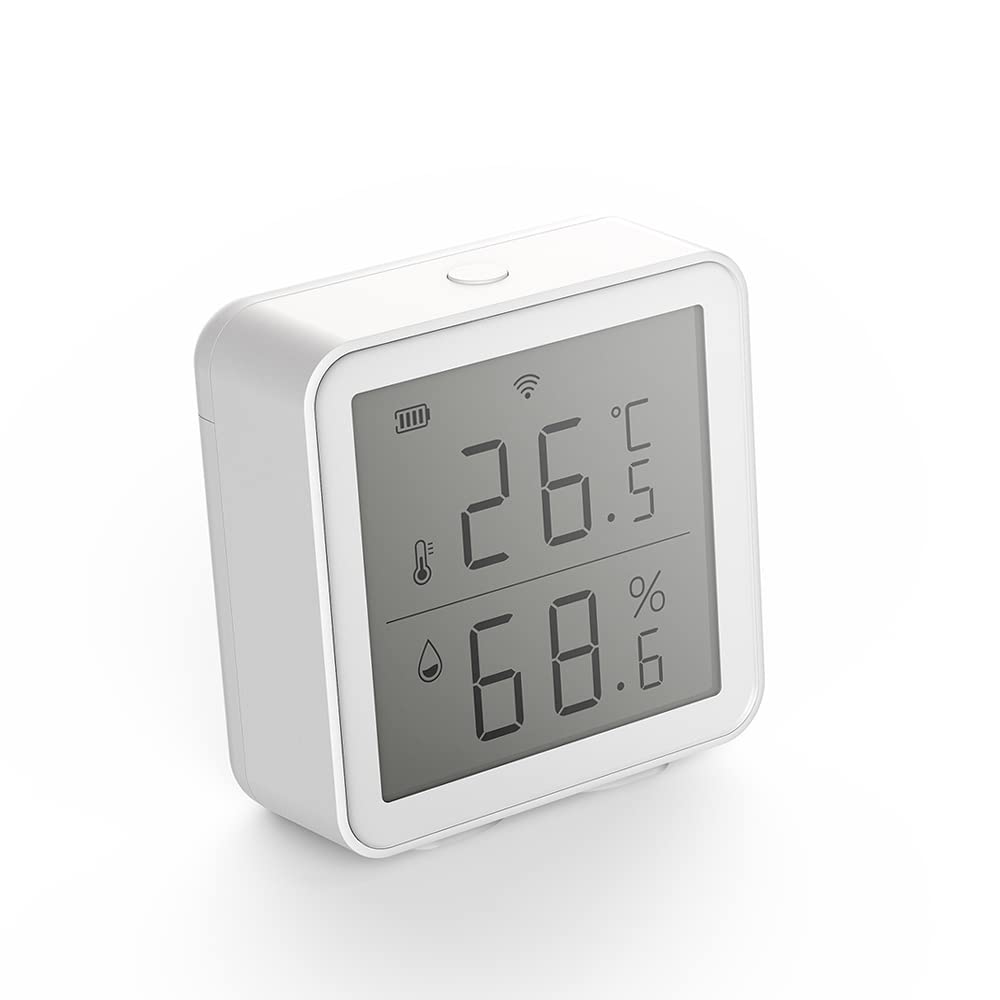 Kavolet WiFi sensore di temperatura wireless, termometro igrometro interno, compatibile con l'app Tuya e con archiviazione dati e funzioni di allarme