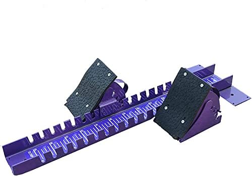 Sprinter Starting Block, Multi-Function Adjustable Aluminum Track and Field Equipment, 0-55 Scale for Cinder and Plastic Runways
