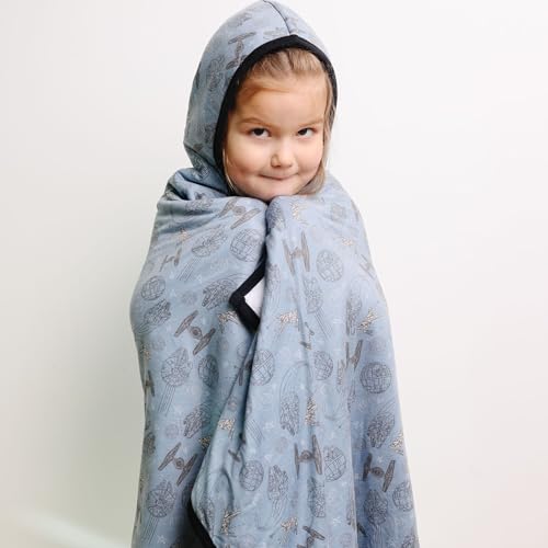 Image of Copper Pearl Premium Big Kid Hooded Towel Starships