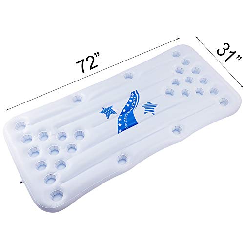 DR.DUDU Pool Game Table, 6 Feet Inflatable Pool Games for Adults Soft Pool Party Toy - Thumbnail 3