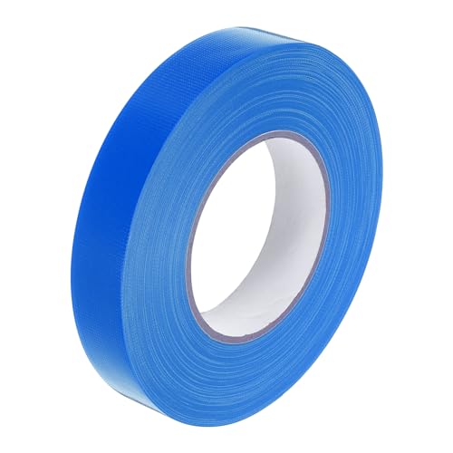 Image of MECCANIXITY Blue Gaffers Tape, 60 Yards x 1 Inch No Residue, Non-Reflective Easy Tear Book Repair Tape Matte Stage Cloth Tape for Photography,Pack of 1