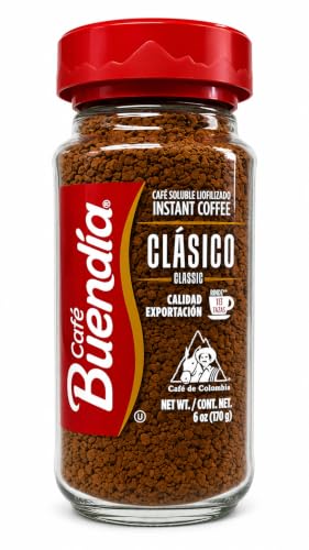 CAFE BUENDIA - CLASICO - CAFE SOLUBLE LIOFILIZADO INSTANTANEO - PRODUCTO DE COLOMBIA - 170 GRAMOS