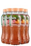 FUZE TEA Bevanda al Tè Pesca e Rosa, 400ml, Confezione da 12 Bottiglie PET