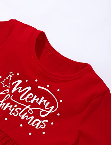 Toddler Girl Christmas Outfit Deer Long Sleeve Trousers 3-Piece Set Christmas Gifts For Girls3