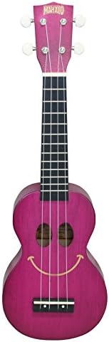 Mahalo Ukuleles Mahalo U-SMILE Series Soprano Ukulele, Transparent Purple, (USMILE TPP)