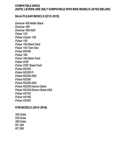 AOW Bikes Pulsar KTM (2012~2018) MOXI Adjustable Brake Clutch Levers (Golden) 3