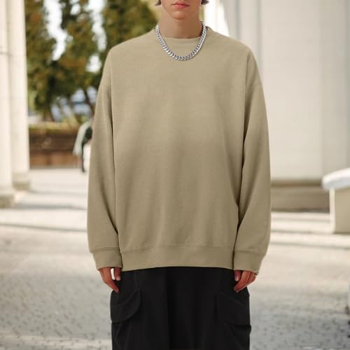 Mens Acid Wash Gradient Crewneck Sweatshirt Long Sleeve Shirts Vintage Hoodie Basic Loose Fit Tee Pullover Top2